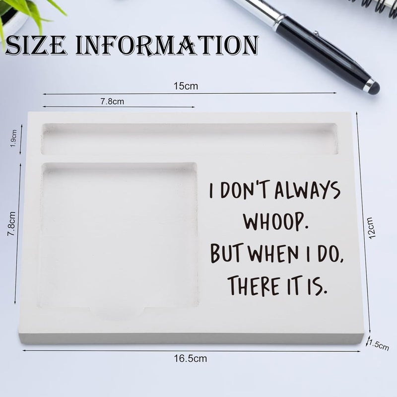 EFFJNSG I Don’t Always Whoop But When I Do Sticky Note Holder for Desk, Funny Office Gift for Nurse, Teacher, Therapist, Coworker, Humor Quote Self-Stick Note Pad Organizer EDP222 - Image 4